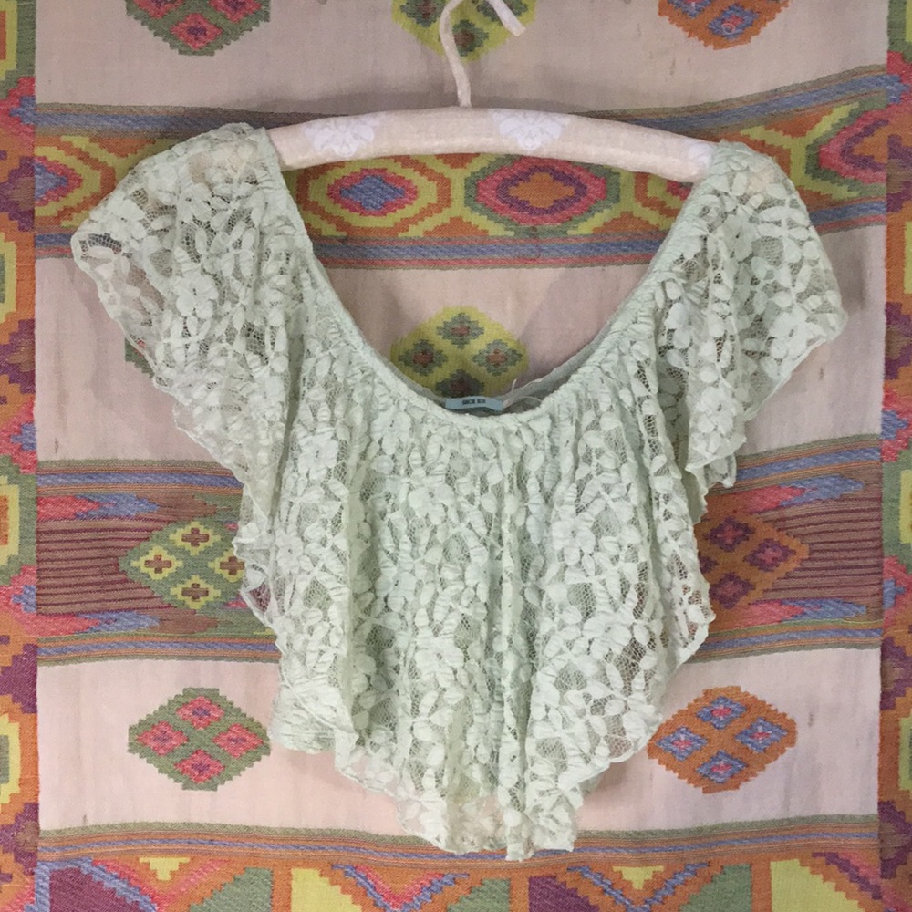 Lace Crop Top Urban Outfitters
